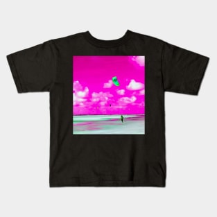 Lonely Kite Beach No. 3 Kids T-Shirt